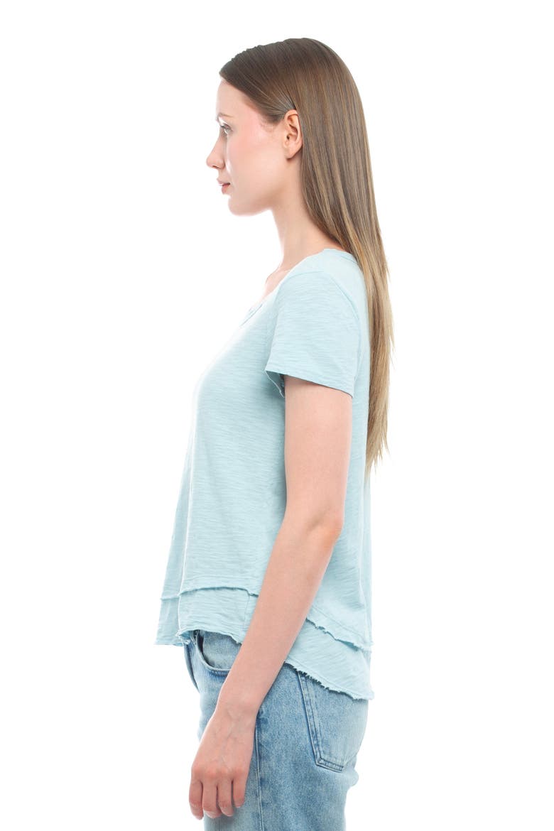 Short Sleeve Mock Layer Tee, Alternate, color, Dark Olive