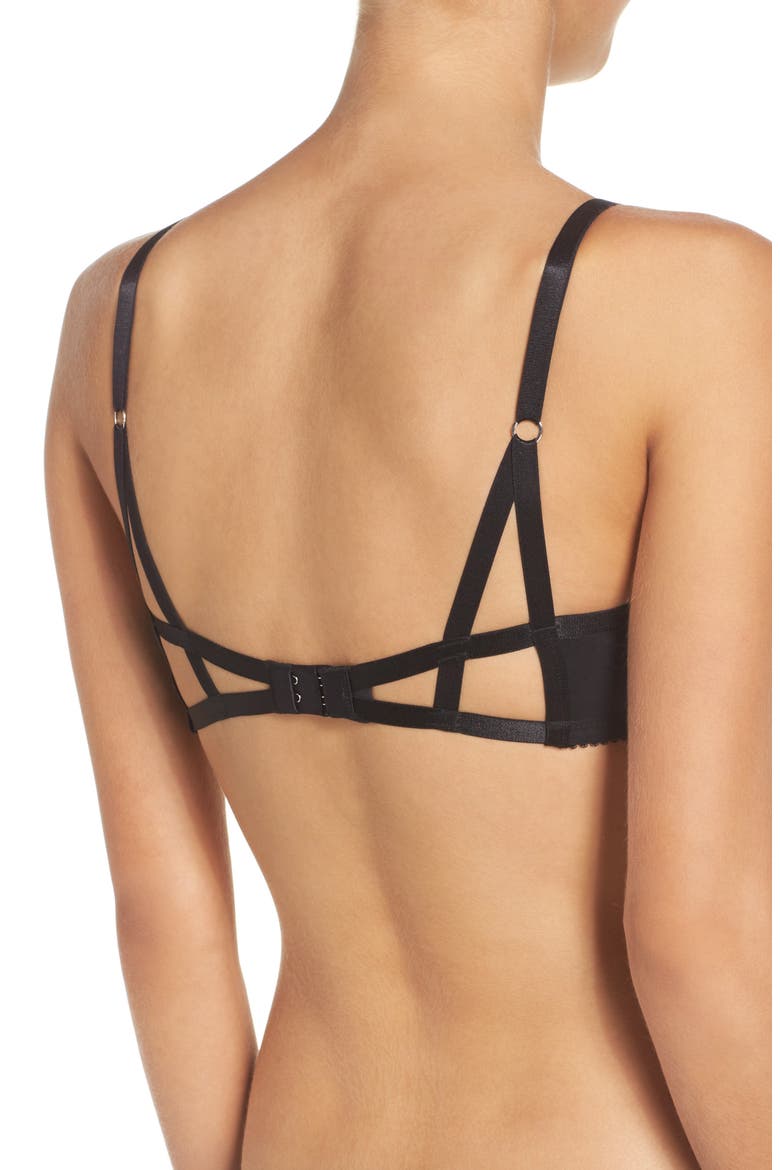 Madame X Underwire Bra, Alternate, color, BLACK