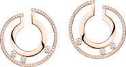 Messika Move Romane 18K Gold & Diamond Hoop Earrings