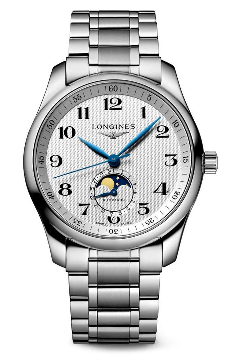 Master Automatic Bracelet Watch, 40mm, Main, color, WHITE