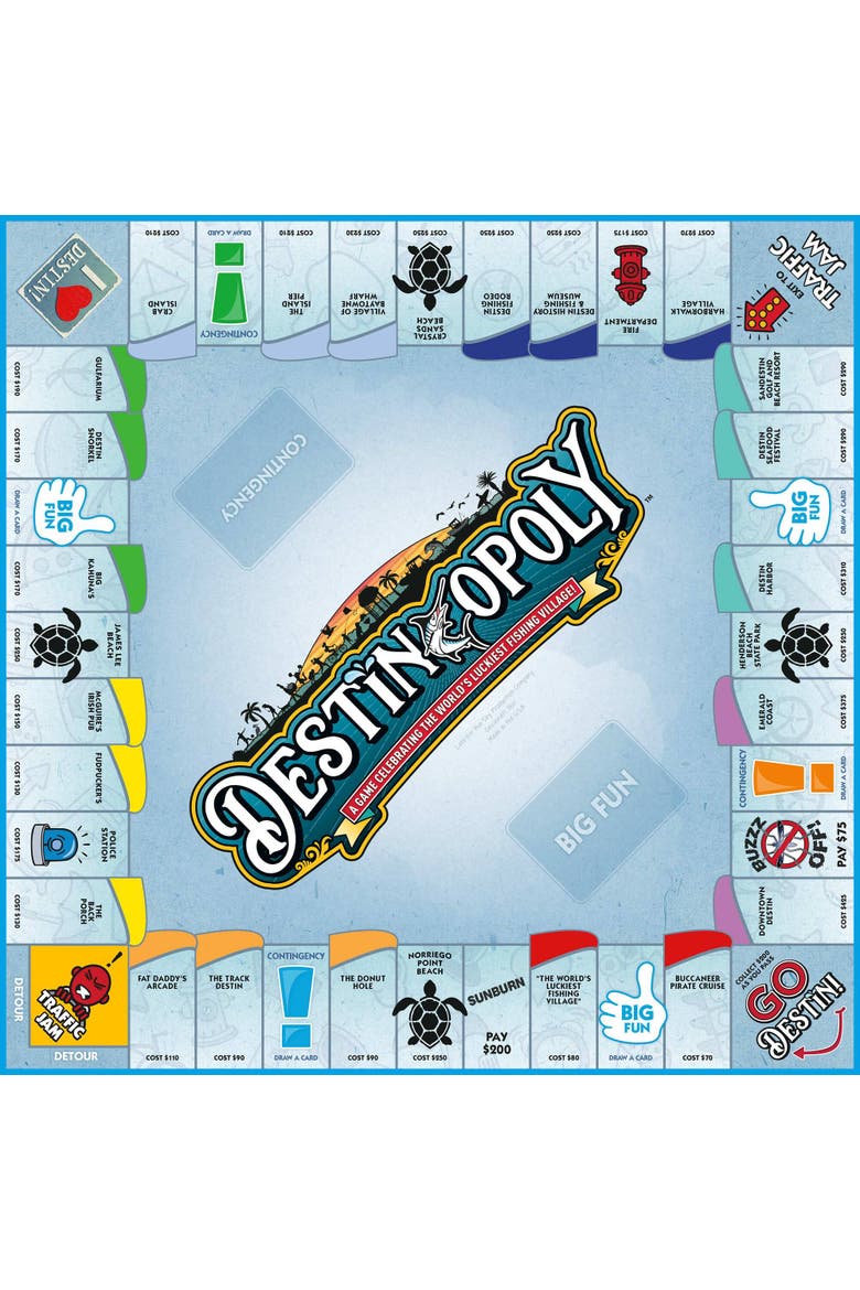 Destin Opoly Board Game, Alternate, color, Multicolored
