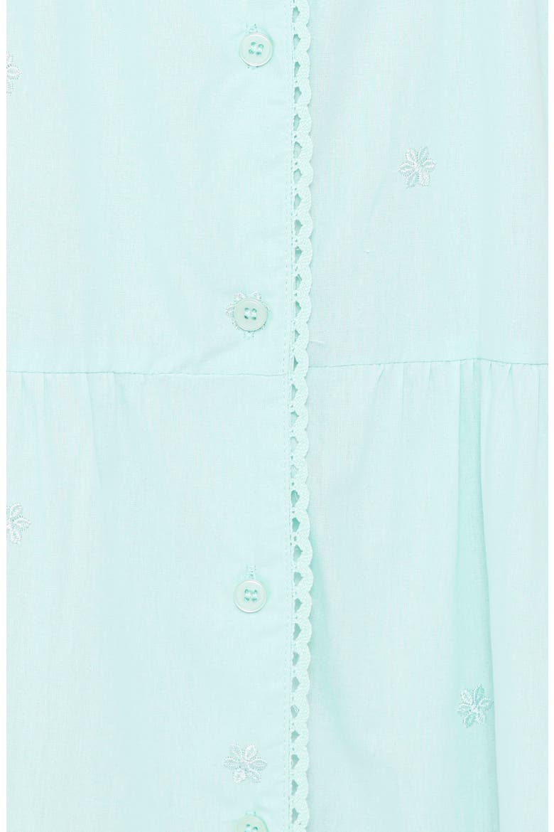 Lovisa Eyelet Cotton Maxi Dress, Alternate, color, JADE