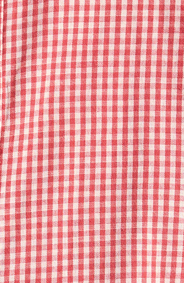 Little Planet Print Button-Up Shirt & Shorts Set, Alternate, color, Gingham