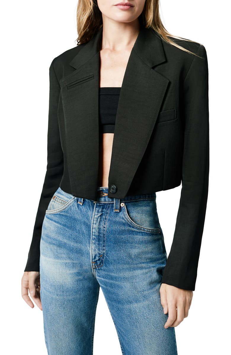 Smythe Oversize Crop Blazer, Main, color,