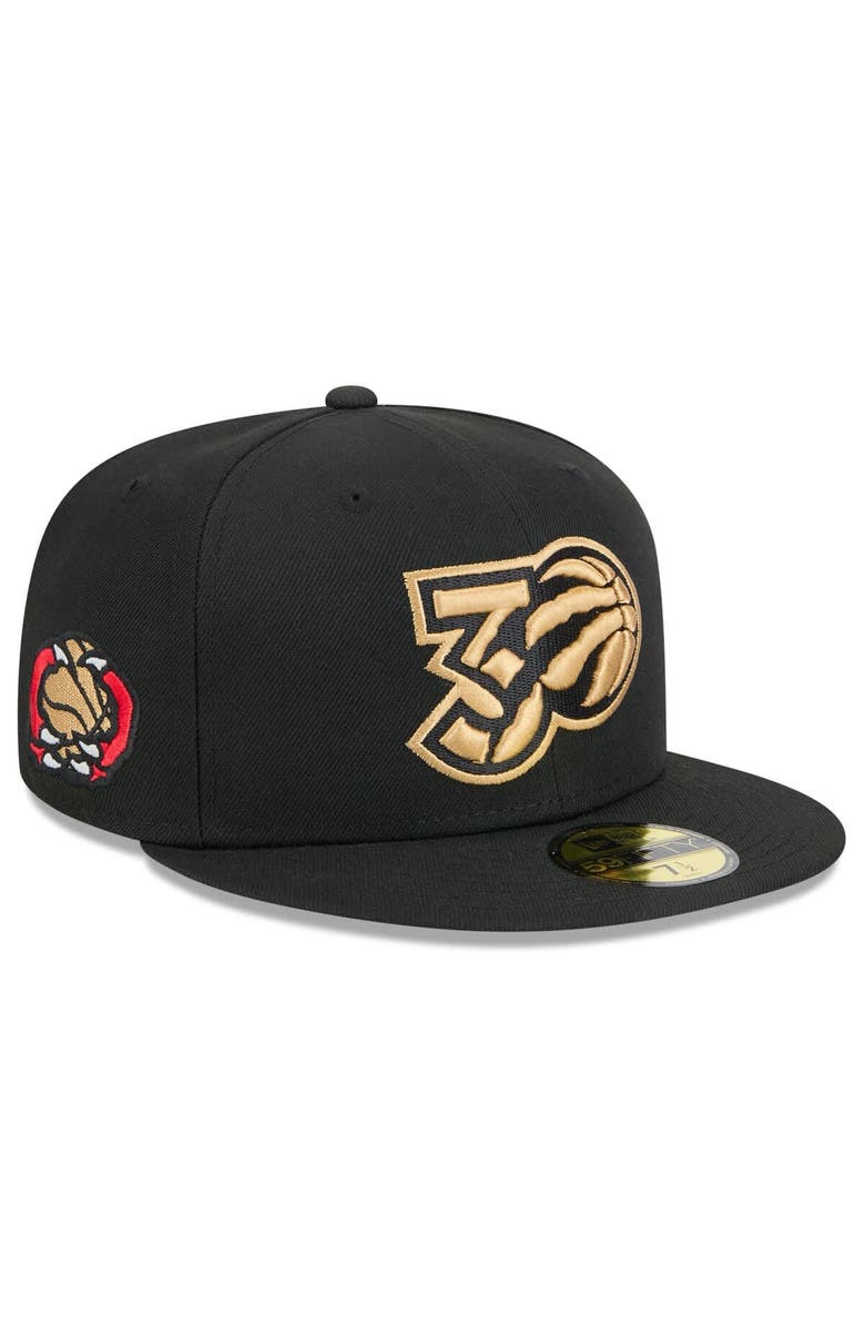 New Era Men's New Era  Black Toronto Raptors 2024/25 City Edition Alternate 59FIFTY Fitted Hat, Alternate, color, Black