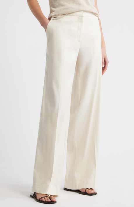 The Lennox Linen Blend Wide Leg Trousers