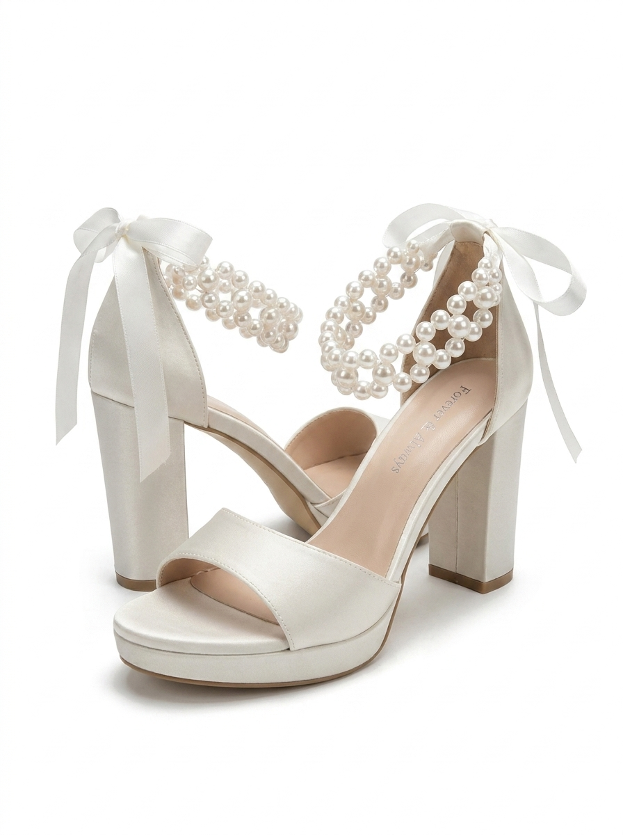 Ksenia Platform Bridal Sandal, Alternate, color, Ivory