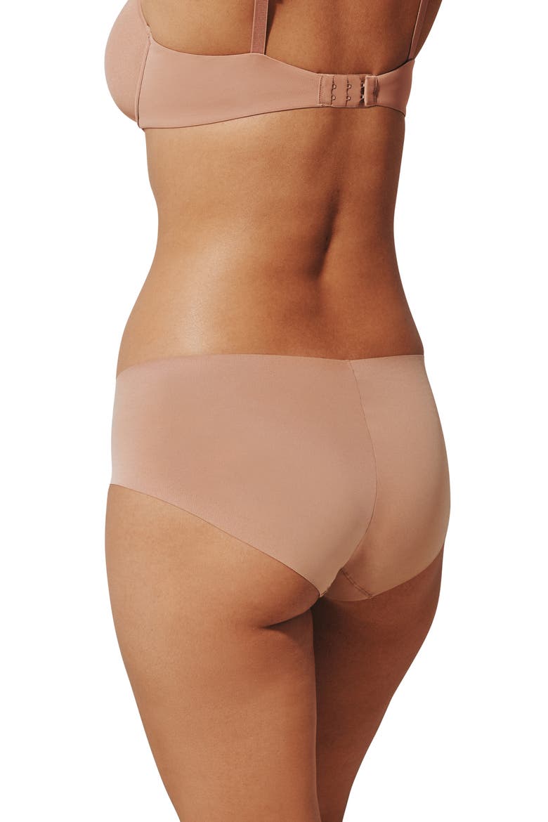 Assorted 2-Pack Zero Edge™ Invisible Hipsters, Alternate, color, MOCHA/ DAYDREAM