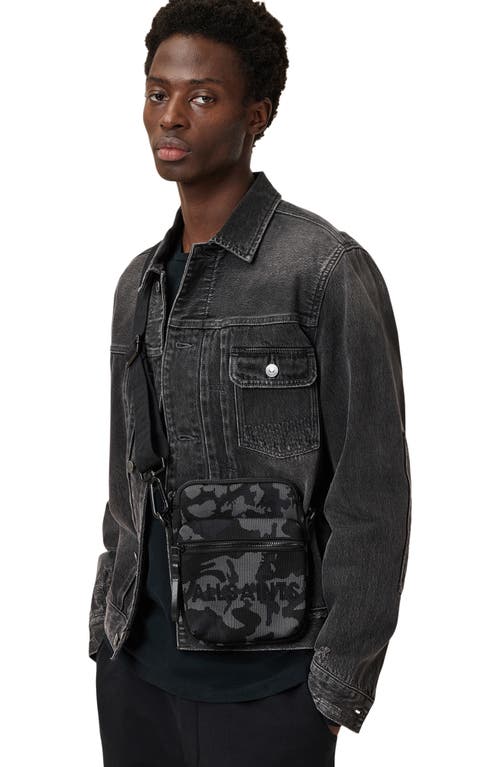 Shop Allsaints Falcon Pouch In Camo Blue