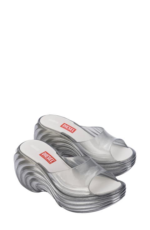 x Diesel Platform Slide Sandal