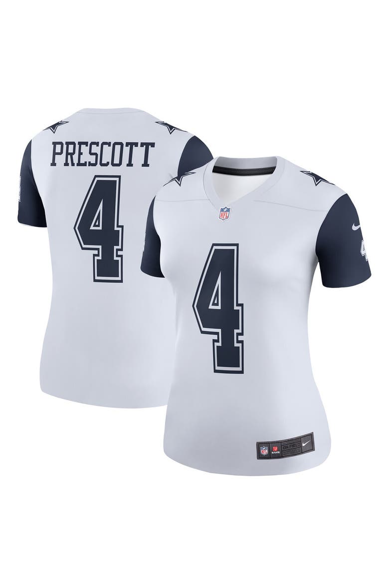 Women's Nike Dak Prescott  White Dallas Cowboys Legend Player Performance Top, Alternate, color, White