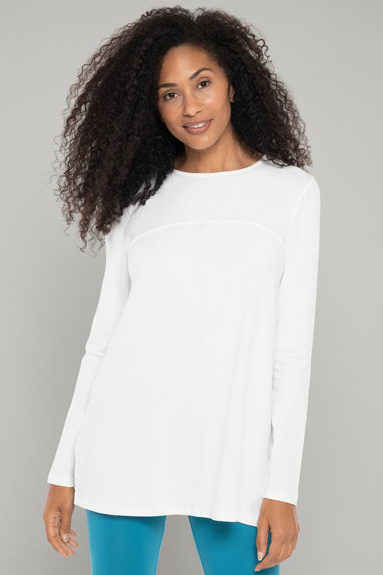Women's Daybreak Swing Long Sleeve T-Shirt, UPF 50+ Sun Protection, Main, color, White