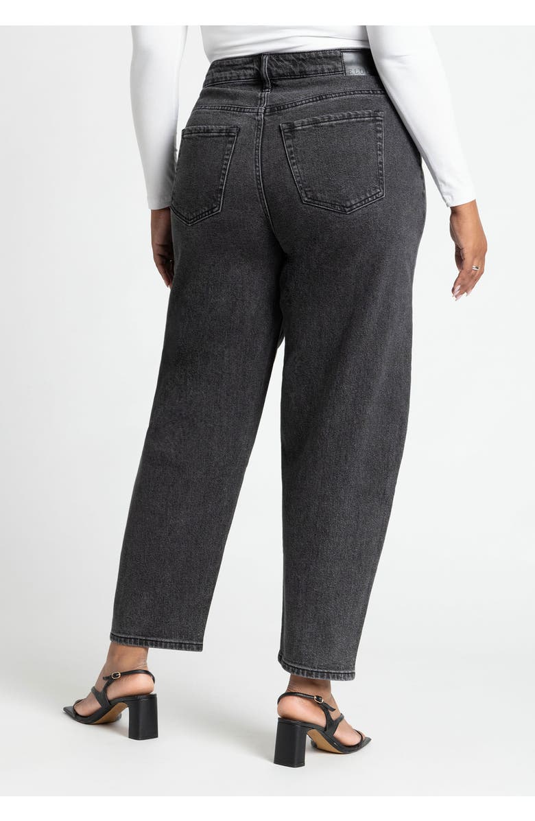 ELOQUII The Barrel Leg Jean, Alternate, color, Vintage Black