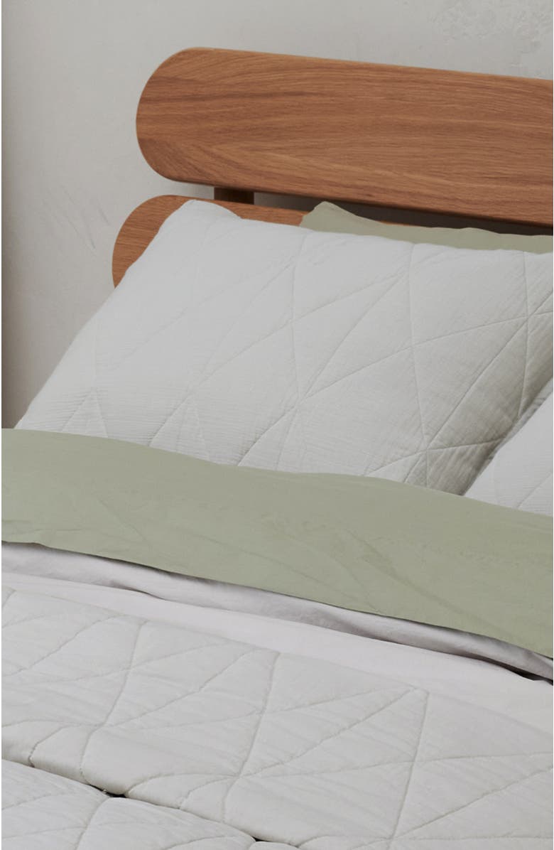 Pact Organic Diamond Sham 2-Pack, Alternate, color, Lunar