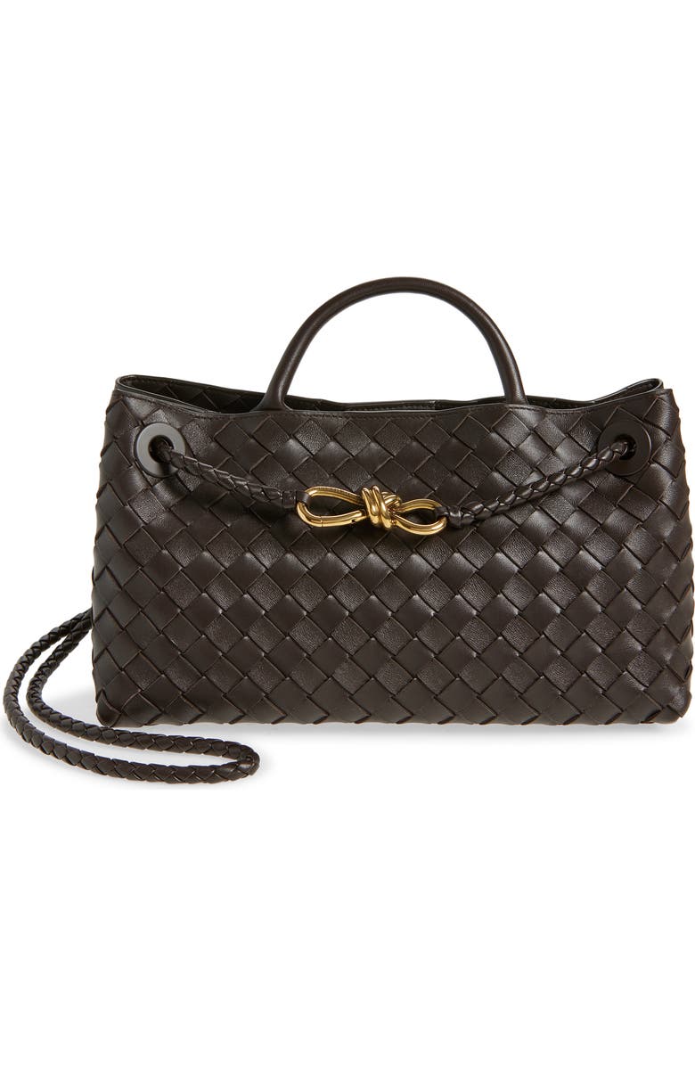 Bottega Veneta Small Andiamo Intrecciato Leather Shoulder Bag, Main, color, 2272 Fondant-M Brass-Fond