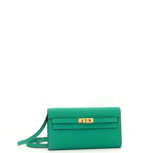 Pre-owned Hermes  Hermes Kelly To Go Wallet Verso Epsom