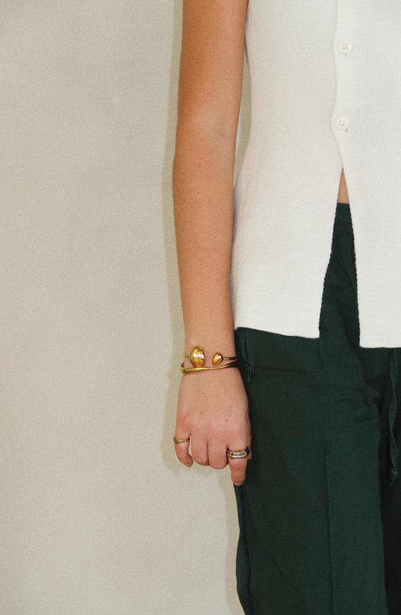 Joiana Jewelry Curved Cuff Bracelet, Alternate, color, Gold