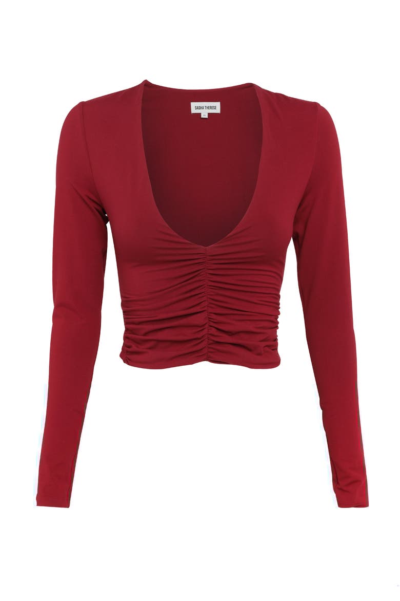 Elvira Top, Alternate, color, Red