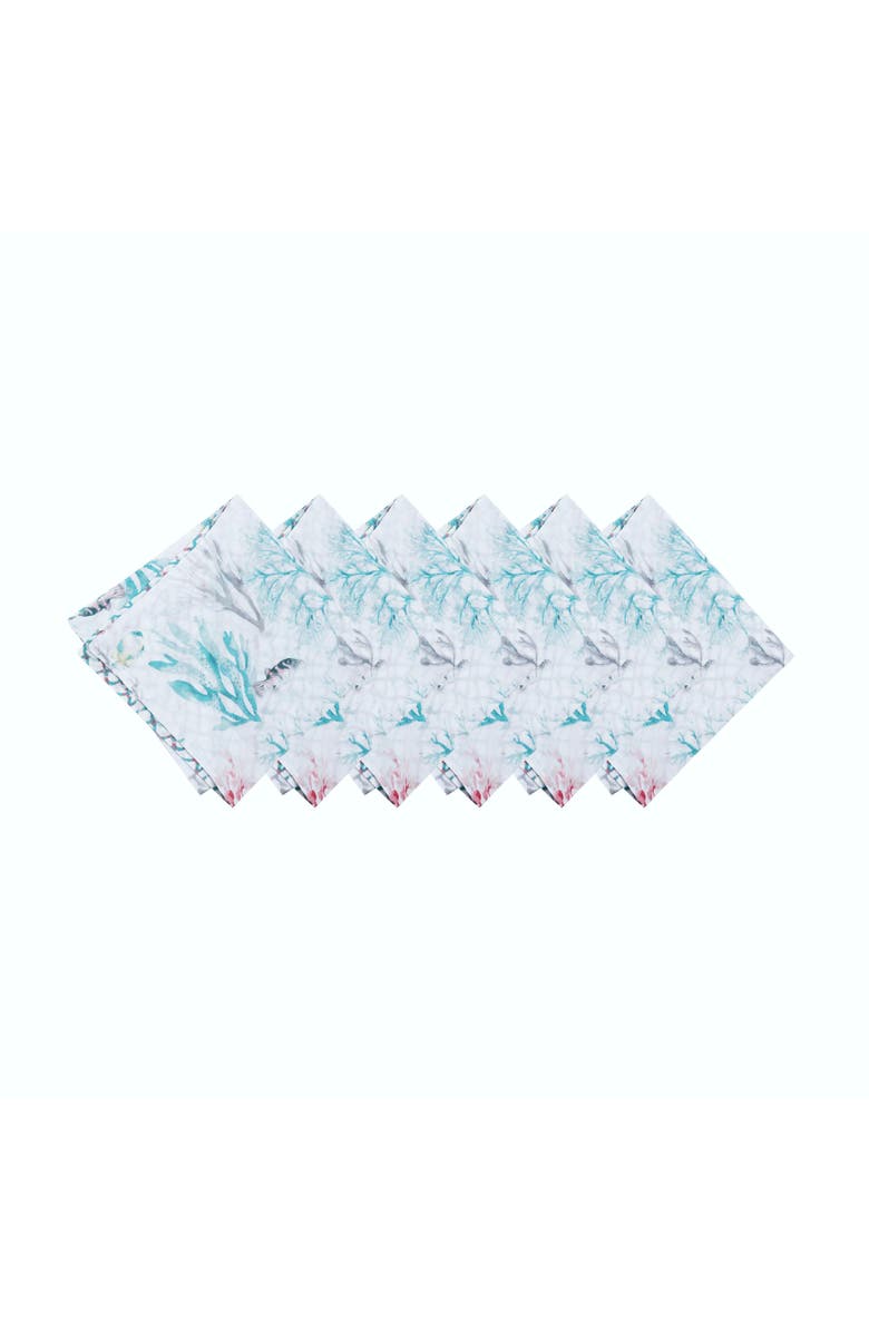 C&F Home St.Vincent Cloth Napkins Set of 6, Main, color, Blue