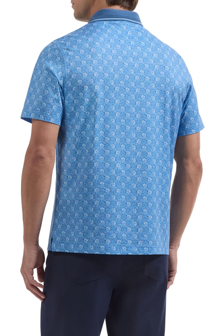 Vidal OoohCotton® Floral Polo, Alternate, color, CLASSIC BLUE