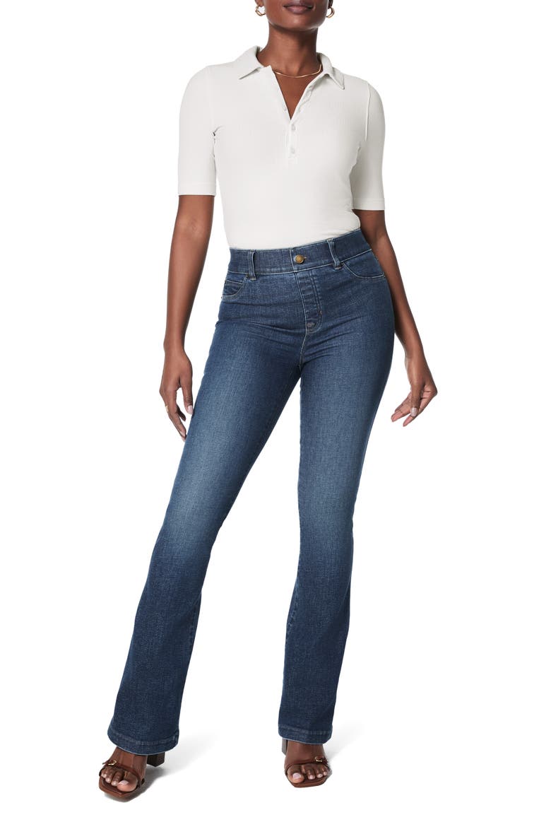 SPANXshape™ EveryWear Flare Jeans, Alternate, color, AUTHENTIC BLUE