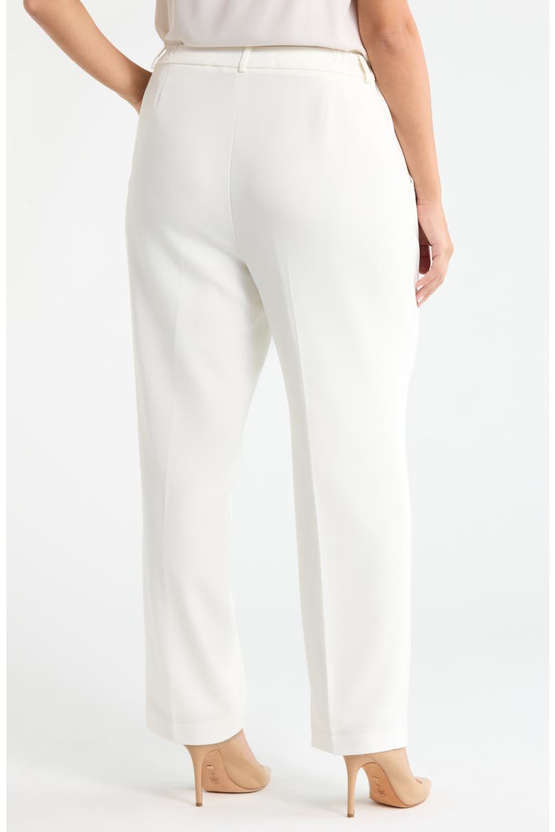 Flat Front Straight Leg Pants, Alternate, color, VANILLA ICE
