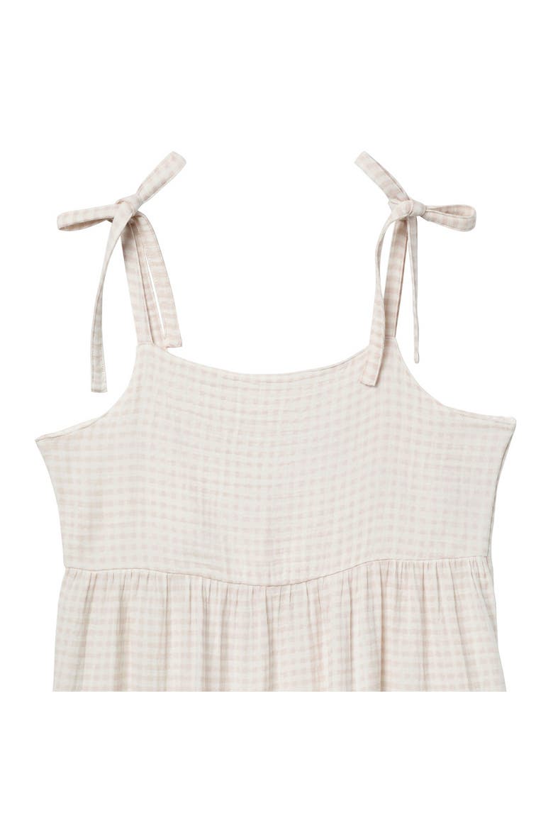 Mommy & Me Sun Dress, Alternate, color, Tan Gingham
