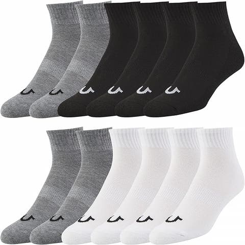 12 Pairs Quarter Premium Athletic Ankle Socks