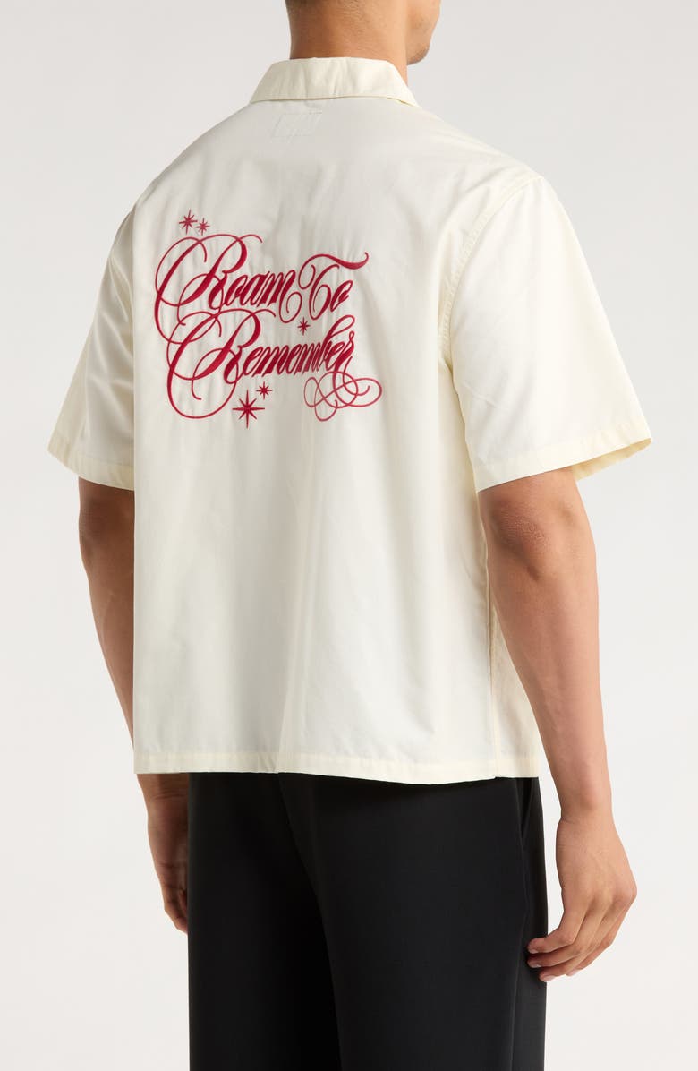 PacSun Roam to Remember Camp Shirt, Alternate, color, Cream