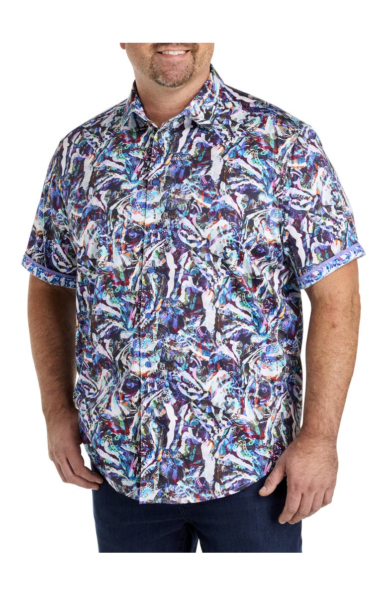 Robert Graham DXL Big & Tall Boyd Sport Shirt, Alternate, color, Multi