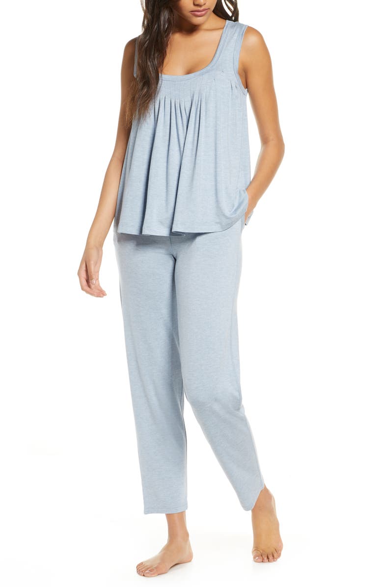 Papinelle Flutter Pleat Stretch Modal Pajamas, Main, color,