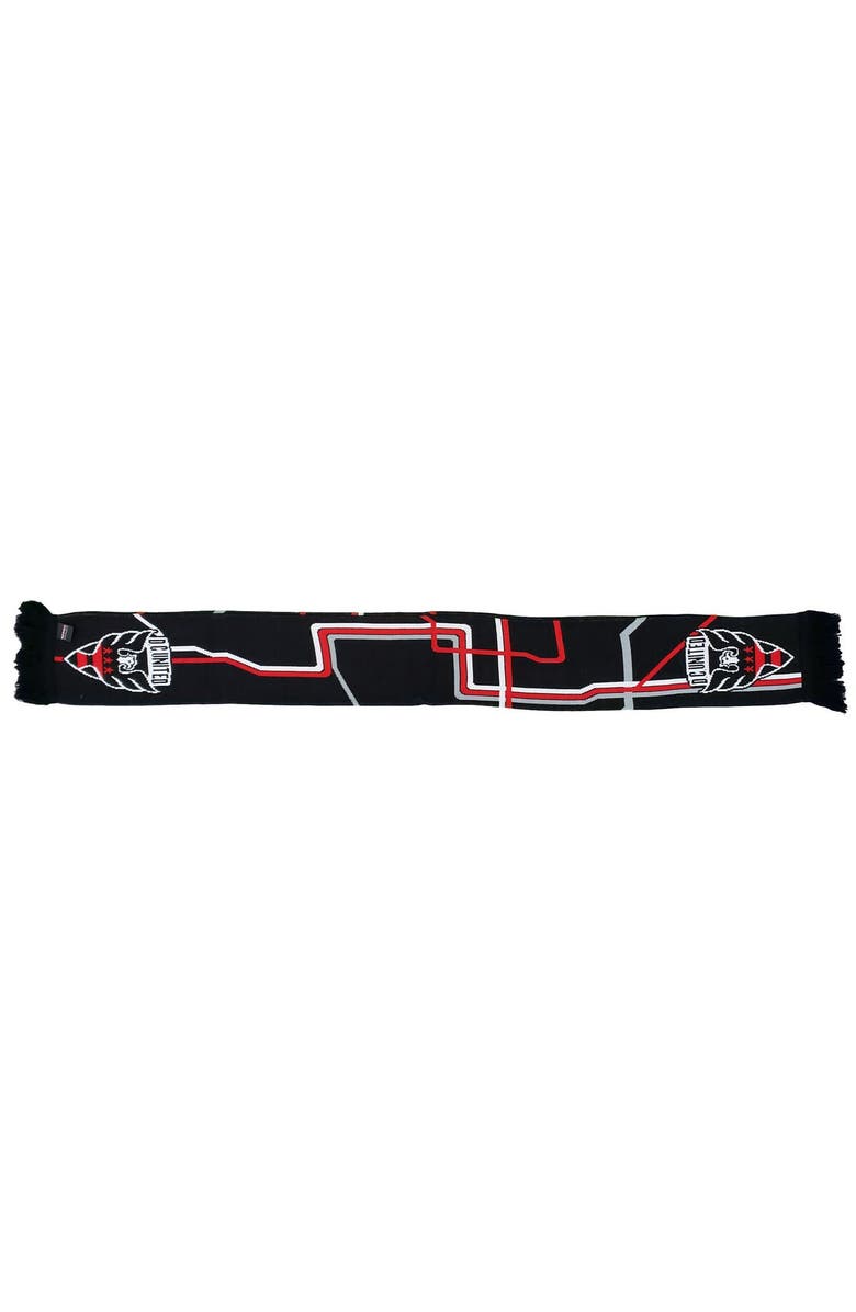 RUFFNECK SCARVES Black D.C. United Metro Woven Scarf, Main, color, Black