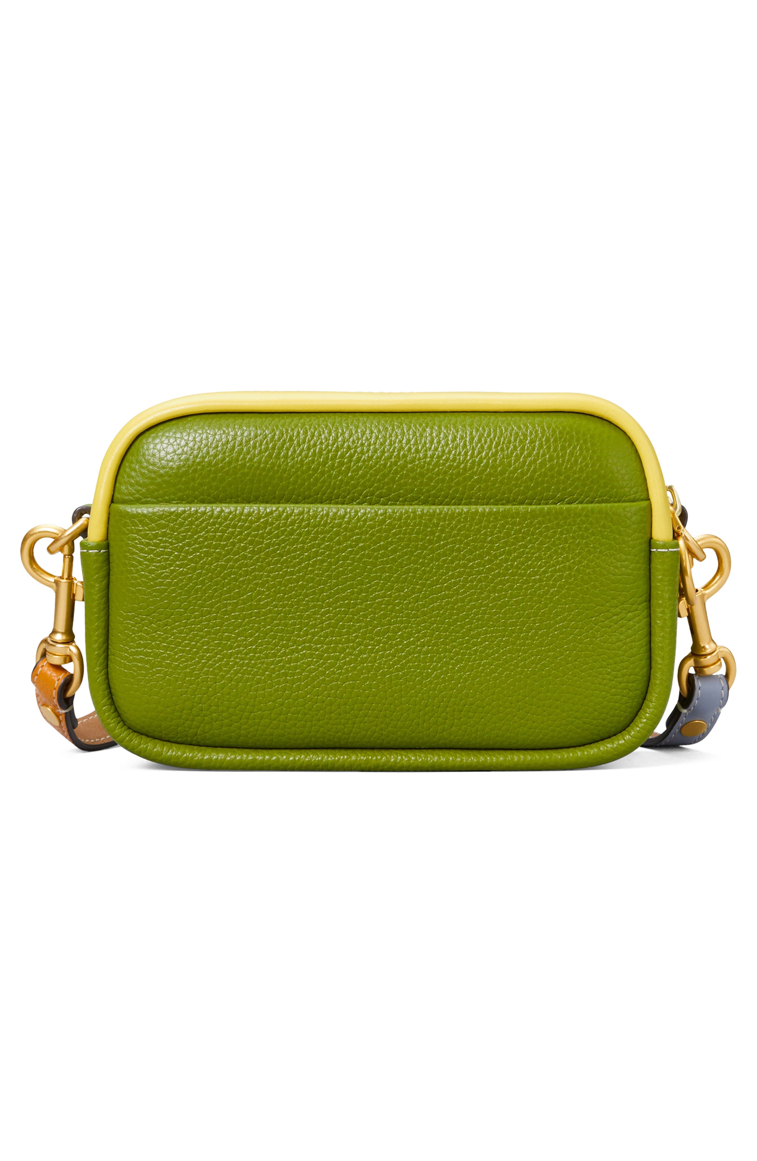 Tory Burch Perry Bombé Canvas & Leather Mini Crossbody Bag, Alternate, color, 