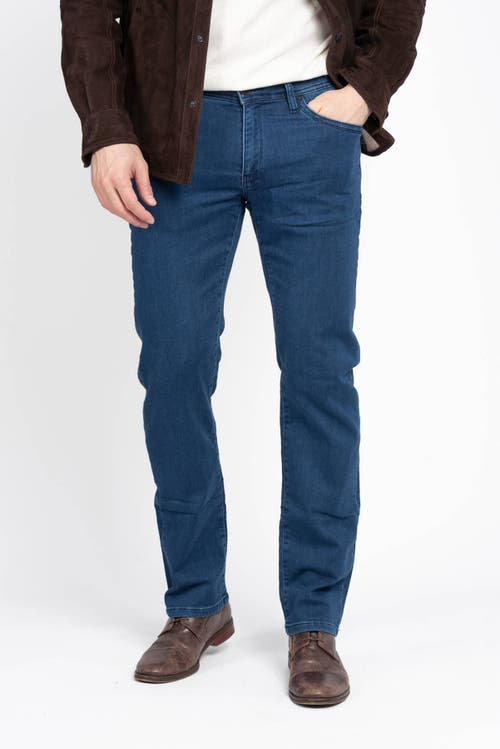 Jack Of Spades High Roller Fit Five Pocket Jeans In Medium Blue