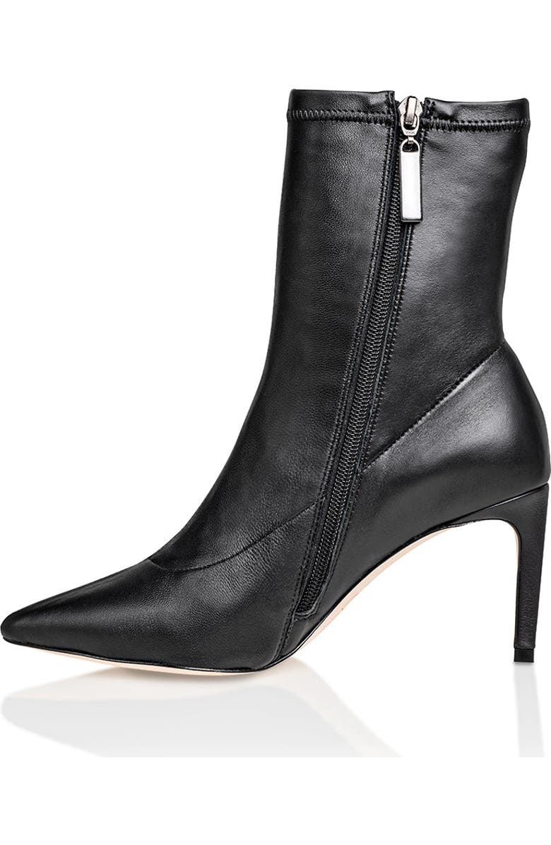 Joan Oloff Shoes Dakota Stretch Dress Bootie with Stiletto Heel, Alternate, color, Black