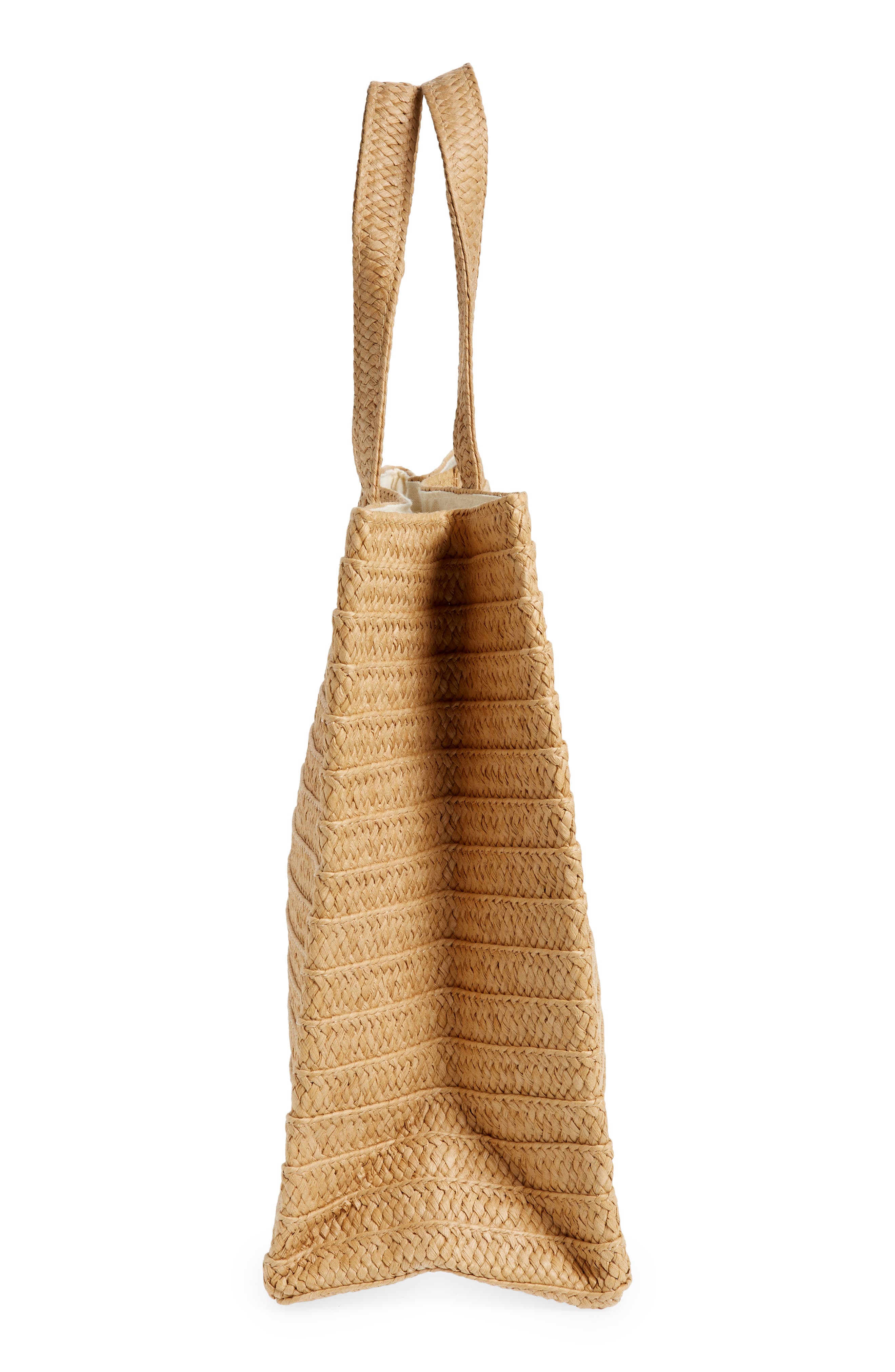 BTB Los Angeles Just Beachy Straw Tote, Alternate, color, 