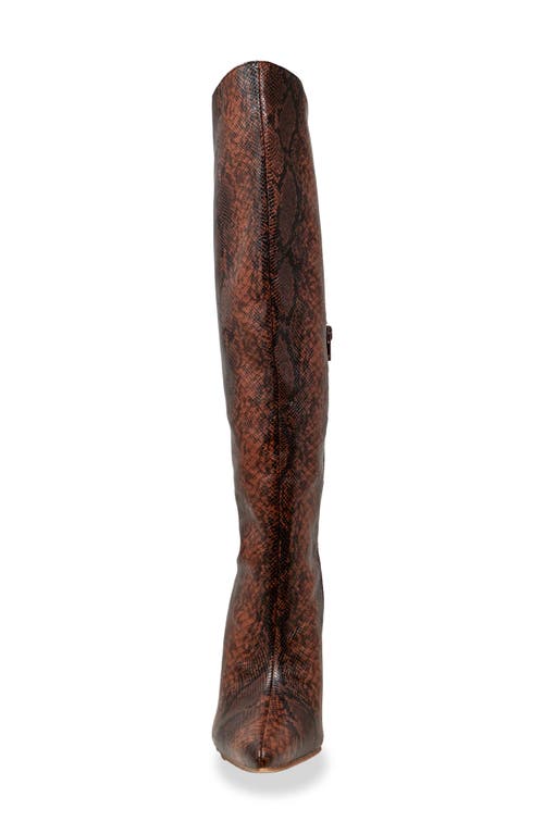 Chase & Chloe Chase And Chloe Knee High Boot In Brown
