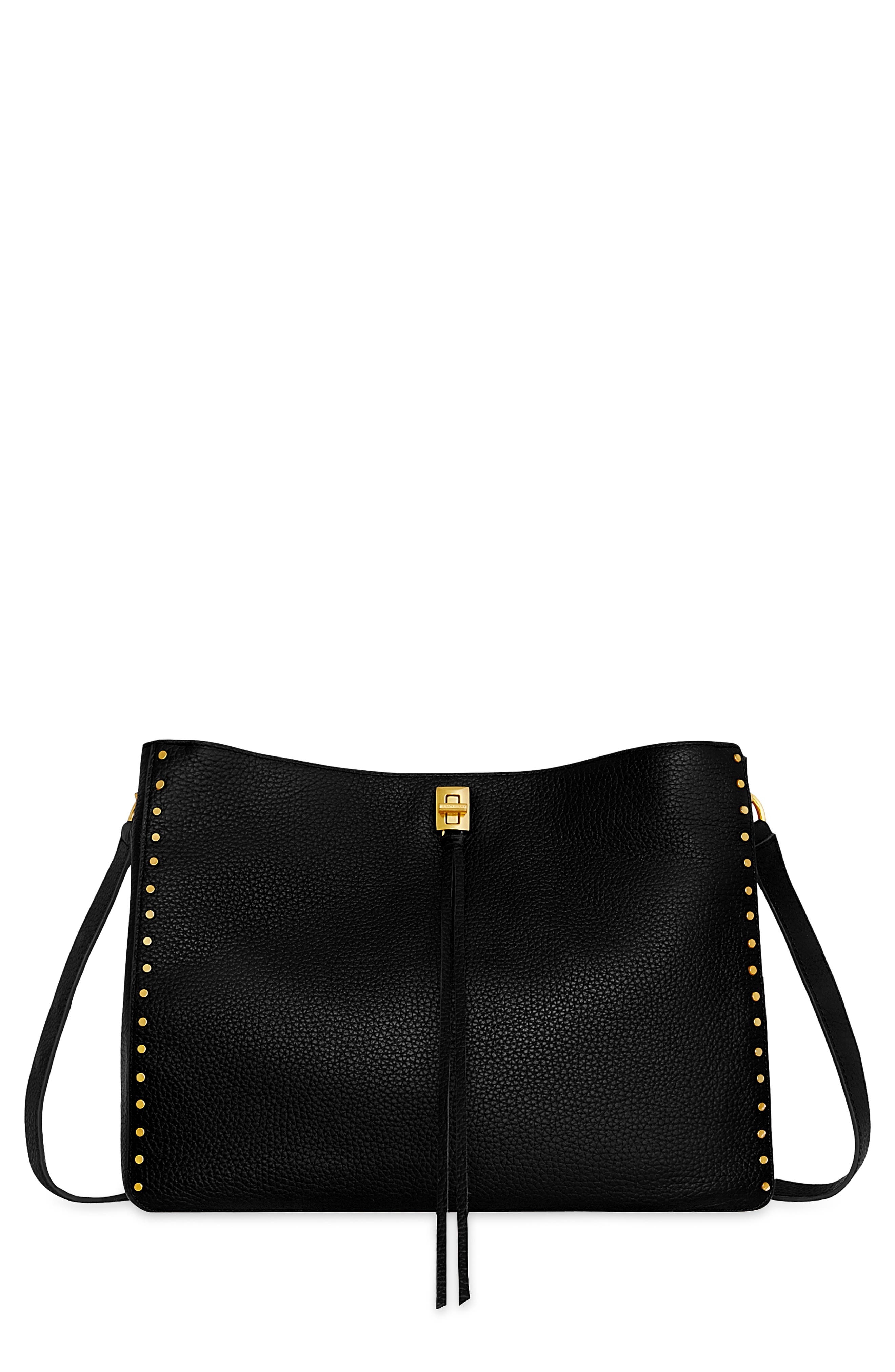 Rebecca Minkoff Large Darren Leather Shoulder Bag, Main, color, 