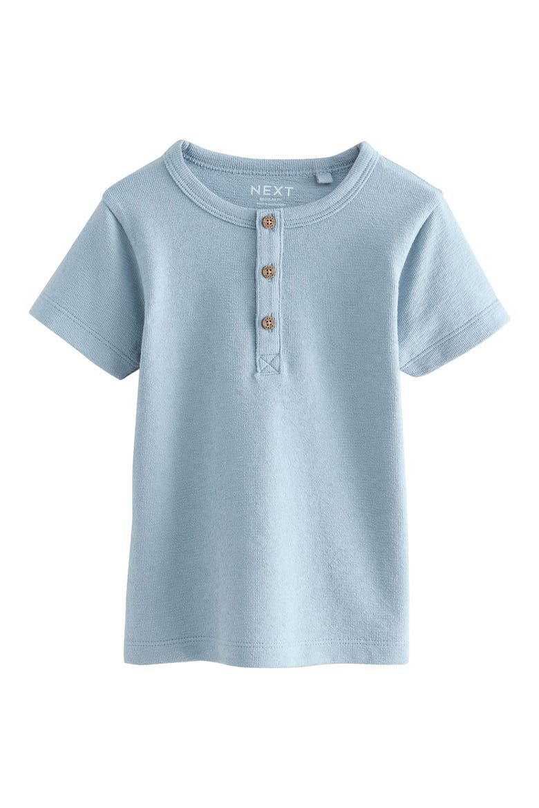 Kids' Assorted 3-Pack Textured Henley T-Shirts, Alternate, color, BLUE