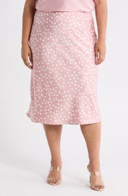 Renee C Polka Dot Print Maxi Skirt