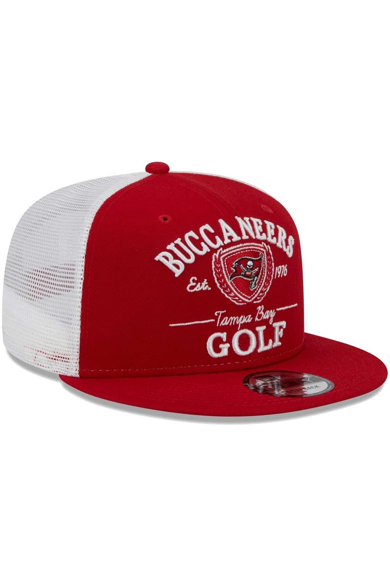 Men's New Era Red Tampa Bay Buccaneers Club 9FIFTY Snapback Hat, Alternate, color, Red