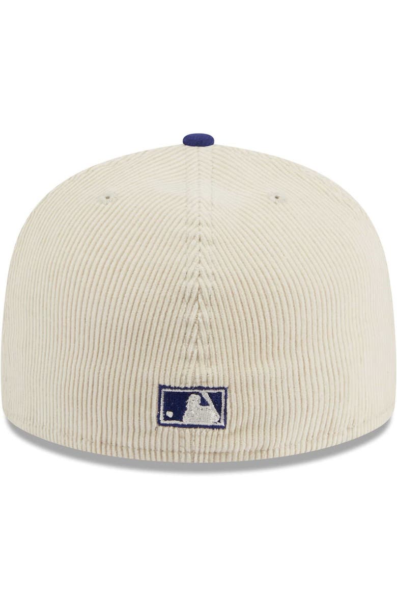 New Era Men's New Era White Los Angeles Dodgers Corduroy Classic 59FIFTY Fitted Hat, Alternate, color, White