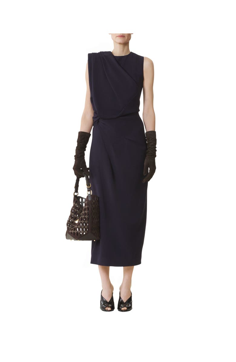 Lanvin Midi Dress In Flannel, Alternate, color, Montana