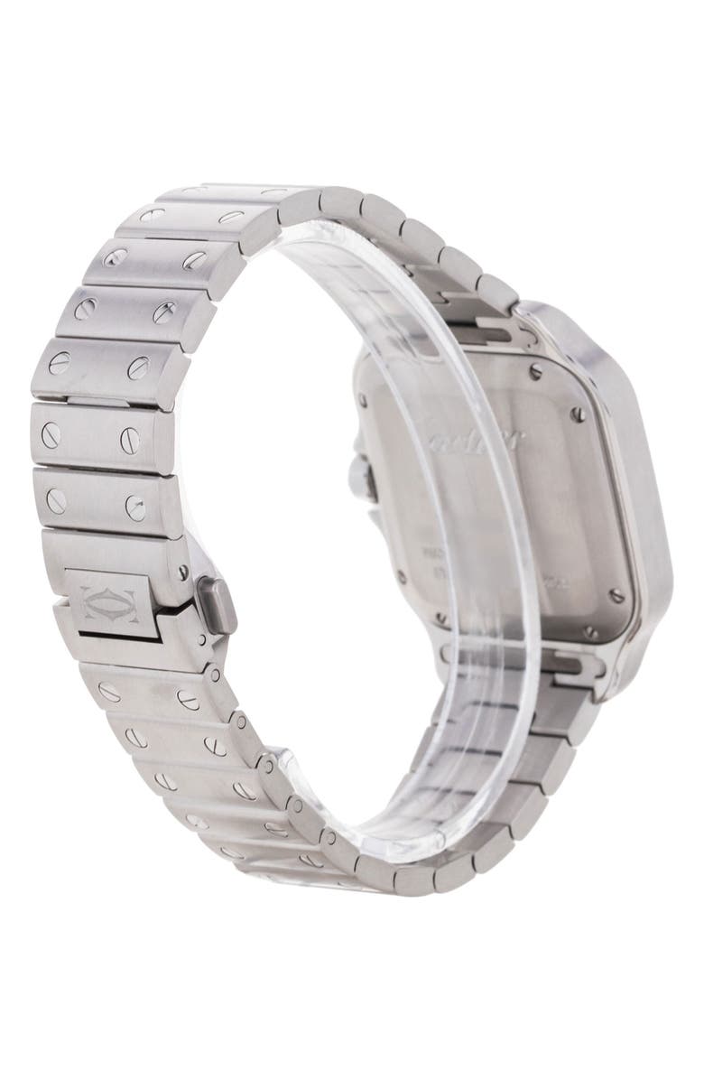Watchfinder & Co. Cartier Preowned 2022 Santos De Cartier Diamond Automatic Watch, 35.1 mm, Alternate, color, 