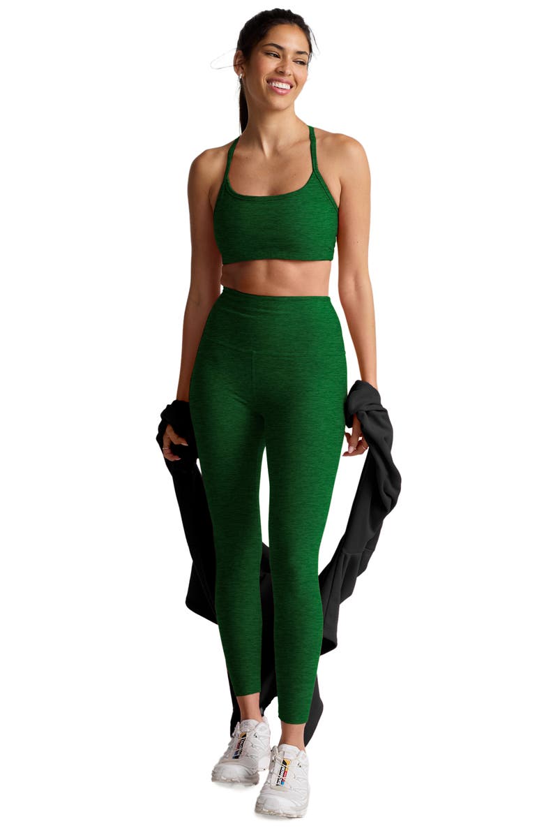 Beyond Yoga Caught in the Midi High Waist Leggings, Alternate, color, Summer Thyme Green H
