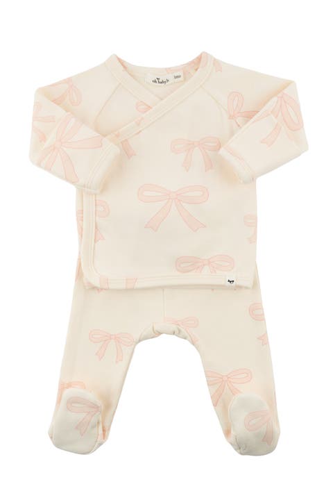 Big Bows Pink Kimono Set