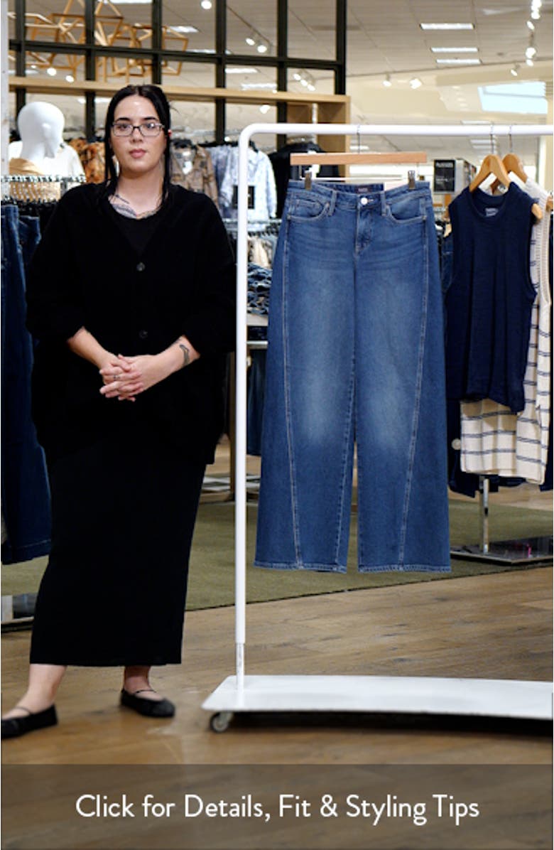 Teresa Contoured Seam Wide Leg Jeans, sales video thumbnail