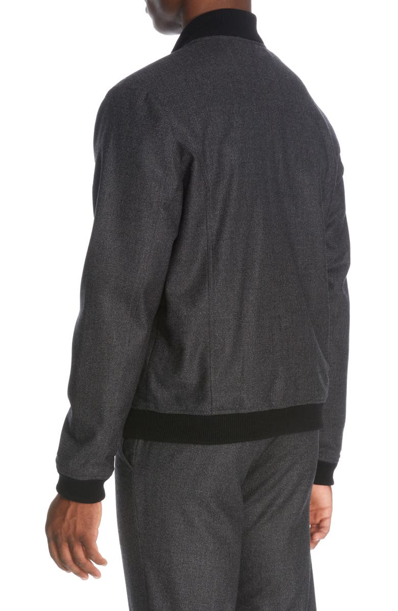 Jack Victor Bennett Stretch Wool Bomber Jacket, Alternate, color,