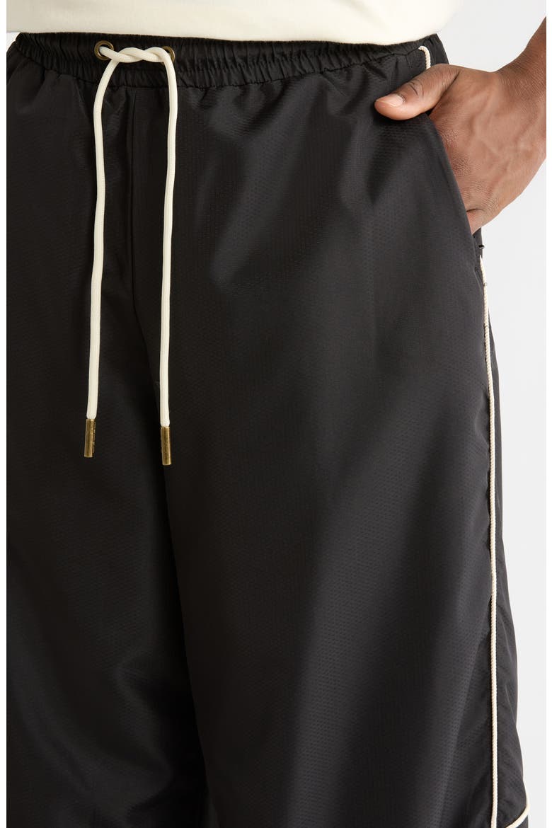 Honeycomb Track Pants, Alternate, color, BLACK
