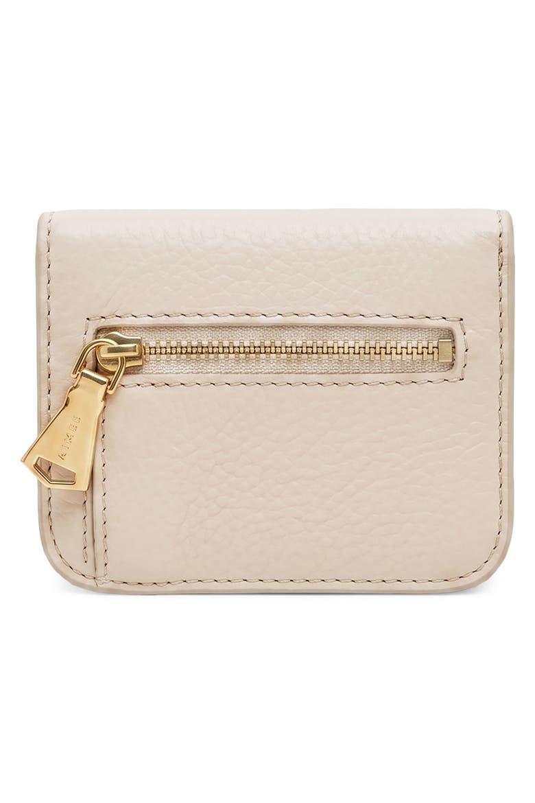 Pucker Up Leather Wallet, Alternate, color, LIMESTONE